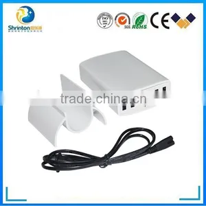 Most Powerful Smart 60W 6 Port 12A Multi USB Charger With USB Cable Family Size for IPhone thumbnail-5