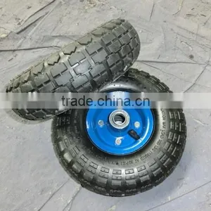 Garden Cart Rubber Wheel 10"x4.10/3.50-4 Rubber Tyre thumbnail-1