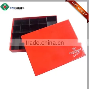 Custom Design Luxury Logo Cardboard Box Chocolate With Paper Tray thumbnail-3