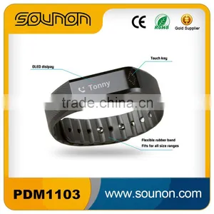 2015 Digital Fitness Smart Bracelet Bluetooth, Silicone Wristband Pedometer,Sedentary Reminding Smart Bracelet Watch thumbnail-3
