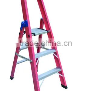 Red Colour Fibeglass Step Ladder NC-131B3 thumbnail-1