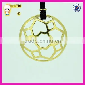 Hot Sale Yellow Gold Necklace Wholesale Latest Design Gold Necklace With Black Leather thumbnail-3