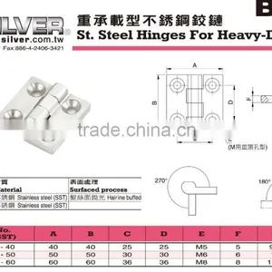 For Cabinets or Machines Stainless Steel Hinges for Heavy Duty Use thumbnail-2