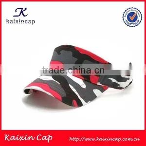 Fashion New Design Wholesale Custom Camo Print Sun Visor Cap Sun Visor Hat thumbnail-1
