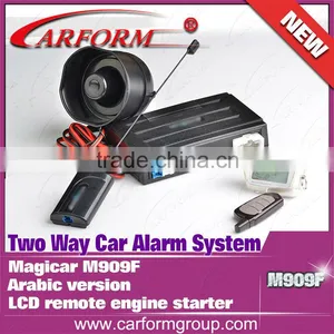 Factory Wholesale in Stock Magicar M909F Two Way Car Alarm System English/Persian Version LCD Remote Engine Starter thumbnail-5