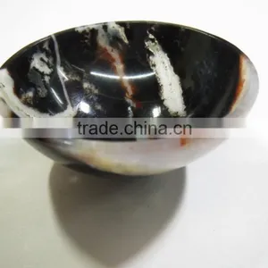 Black Onyx Gemstone Bowls thumbnail-1