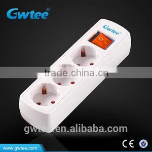 Eu Standard French Style 6 Way Extension Electrical Socket GT-6146 thumbnail-5
