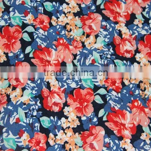 Popular Polyester Spandex Printed Fabric for Garment thumbnail-1