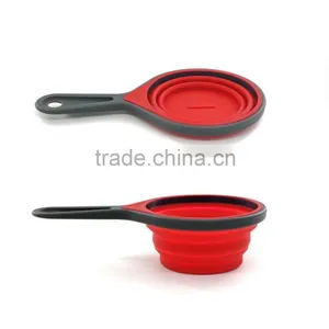 Amazon Top Selling Products 2016 Kitchen Silicone Measuring Cup and Spoon Set Pharmaceutical Measuring Spoon thumbnail-1