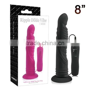 8.0 Inch 7 Mode Ripple Dildo Vibe Anal Dildo Rippled,huge Free Power Dildo Vibrator thumbnail-1