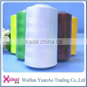 High Tenacity Natural White 60/3 100% Polyester Spun Yarn China thumbnail-1