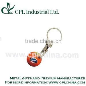 Metal Trolley Coin Keyring thumbnail-1
