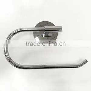 Modern Round Chrome Wall Mounted Towel Rack Holder Towel Ring Bathroom Hardware Bath Accessories thumbnail-2