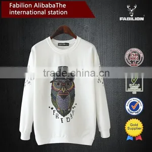 Korean Casual All-Purpose Style Fashionable Crew Neck Owl-Pattern Female Fitness Wear thumbnail-1