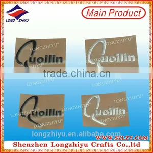 Black or Silver Plated Private Handbags Label Custom Design Cut-out Label thumbnail-1