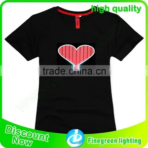 el Sound Active Flashing Panel for T-shirt el Panel Sleeves thumbnail-3