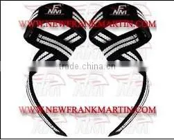 Black & White Weightlifting Straps Made of High Quality 100% Cotton Material,Weight Lifting Straps FM-996 S-62 thumbnail-1