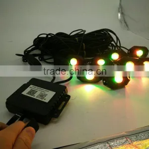 9W RGB Led Rock Lights Waterproof Off Road LED Rock Light Kit - 8 Pods LED Rock Lights For Off Road Quality Choice thumbnail-3