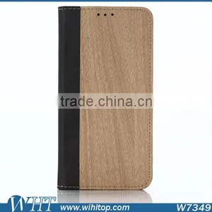 Wooden Wallet Leather Case for Samsung Galaxy S7, for S7 Case thumbnail-5
