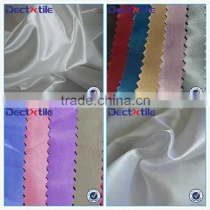 100% Bright Polyester Satin Fabric Cheap White Twill Satin Fabric thumbnail-1
