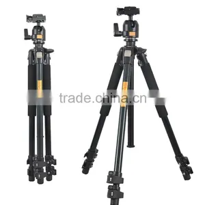 Q304 Camera Tripod w Fluid Damping Ballhead Professional Telescope Stable Aluminum 360 Video Camera Tripod Camera Accessories thumbnail-5