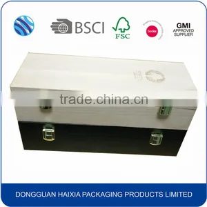Hot Sale Custom Beech Solid Wood Wine Box With EVA Tray thumbnail-2