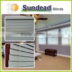 Faux Wood Blinds as Real Wood Look Blinds Budget Friendly With UV Rating 500 Avoid Color Yellowing or Fading thumbnail-2