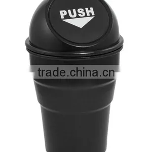 2016 New Design Black Plastic Cover Home Car Ashtray Trash Bin Can Garbage Container thumbnail-4