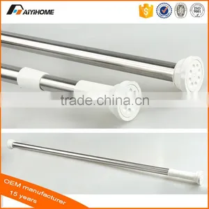 Bathroom Strainght Extension Flexible Shower Curtain Rod, Household Essentials Adjustable Telescopic Shower Curtain Rail thumbnail-5