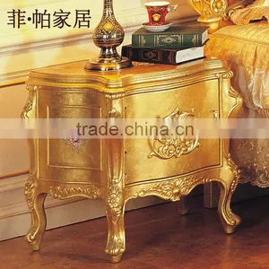 Luxury European Furniture - Baroque Antique Solid Wood Bedstand-Monarchy Furniture thumbnail-2