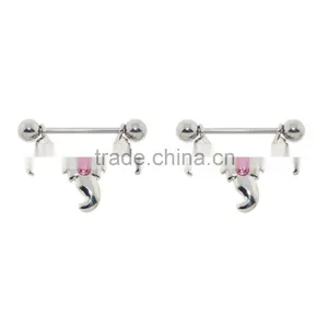 Nipple Shields Rings Pink Gems thumbnail-1