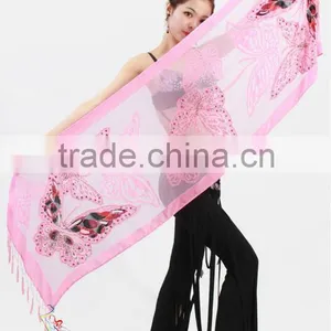 SWEGAL Perfessional 2013 Wholesale Belly Dance Silk Fan Veil thumbnail-1