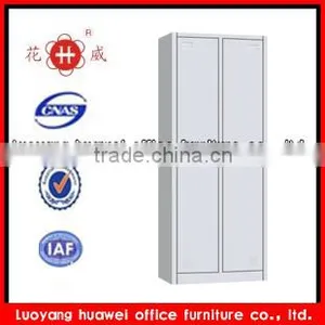 Vertical Metal KD Two Doors Bedroom Wardrobe Cabinet thumbnail-1