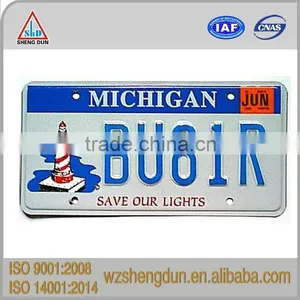 High Security Illuminated US Decorative Aluminum License Plate Quality Choice thumbnail-1