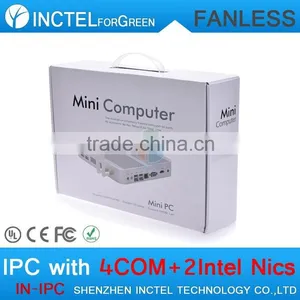 Fanless Single Board Computer USB 3.0 Dual Gigabit 4 COM Auto Boot Intel Celeron C1037U 1.8G 1G RAM 32G SSD thumbnail-6