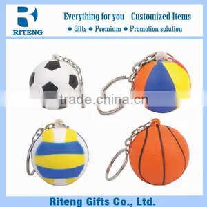Bulk Quantity Various Balls PU Keychain thumbnail-1