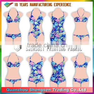 Bird and Floral Prints Nylon Spandex Swimwear Fabric thumbnail-3