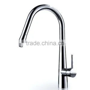 Unique Hot Selling Design Brass Material Chrome Modern Kitchen Faucet thumbnail-2