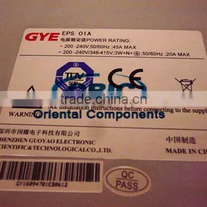 EPS 01A POWER RATING ~200-240V 50/60HZ 45A MAX 3W+N+ 20A MAX thumbnail-1