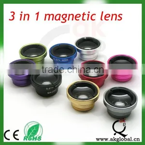 New 180 Degree Fish Eye Lens + Macro Lens Magnetic Mount For Iphone thumbnail-2