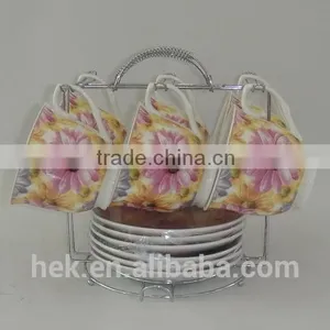 Factory Directly Sale Modern Tea Cup and Saucer Flower Color thumbnail-5