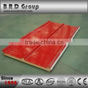 High Standard Zinc Coated pu Sandwich Roof Panels thumbnail-4