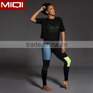 Supplex Stretch Custom Gym Fitness Leggings Pants With OEM Service. thumbnail-4