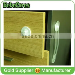 White Multifunctional Latches Plastic Drawer Lock thumbnail-1