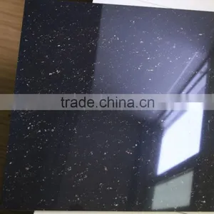60x60 Black Crystal Double Loading Polished Porcelain Floor Tiles thumbnail-2