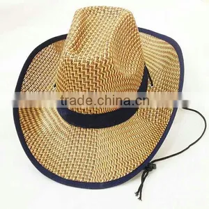 Stylish Wide Brime Wholesale Straw Cowboy Hats thumbnail-4