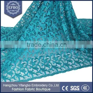 Guipure Lace/cupion Lace Fabric Embroidery George for Indian Bridal Lace Fabric thumbnail-1