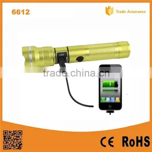 10W C-ree Led Rechargeable Torch Light USB Rechargeable Flashlight Long Distance thumbnail-1