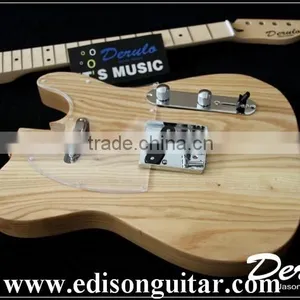 MX777 Diy High Quality Solid American Ash Wood Unfinished Electric Guitar Kit thumbnail-6