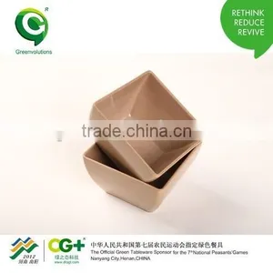 Eco-friendly Cheap Kitchen Rice Husk Fiber Square Bowl thumbnail-6